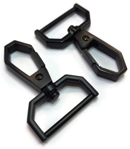 Rotating Swivel Hook, Black Plastic - PL202