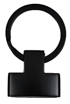 Fancy Key Fob - Matte Black - 25mm (1in) Atelier Fiber Arts