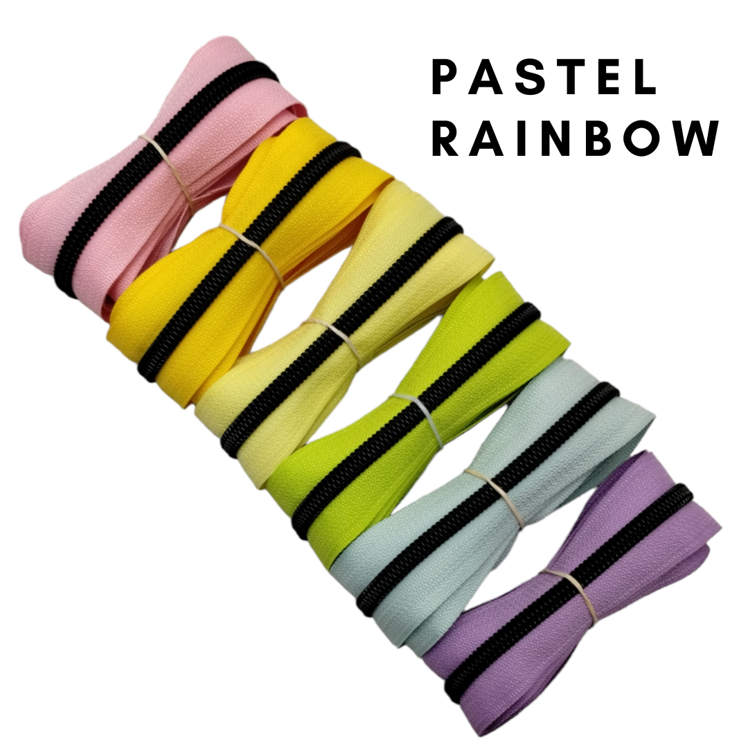 Pastel Rainbow Zipper Bundle Atelier Fiber Arts