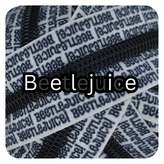 #5 Zipper - Beetlejuice - by the meter at Atelier Fiber Arts