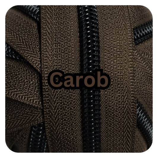 #5 Zipper - Carob - by the meter at Atelier Fiber Arts