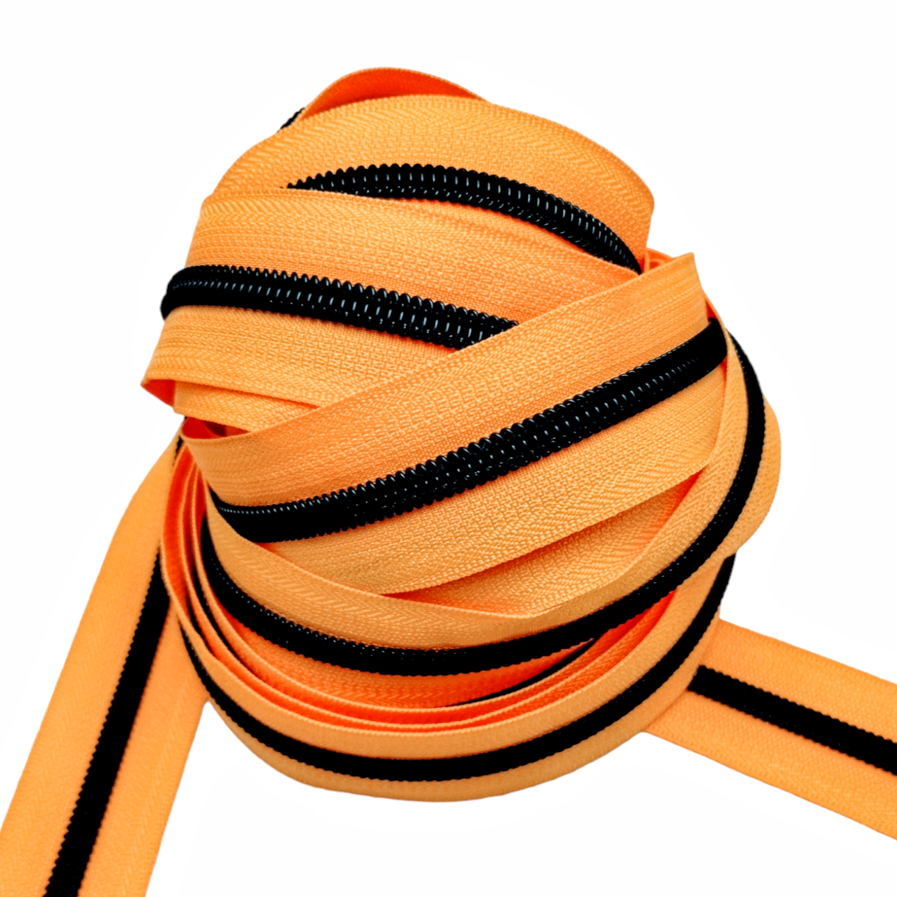 #5 Zipper - Orange - by the meter Atelier Fiber Arts