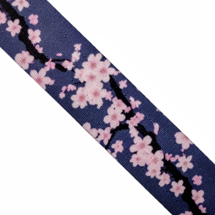 Cherry Blossom Webbing - 2 sizes, sold by the meter 25mm 1" Atelier Fiber Arts