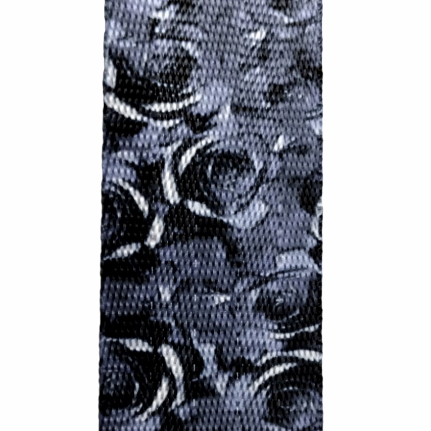 Black Rose Garden Webbing - 2 sizes, sold by the meter 38mm 1.5" Atelier Fiber Arts