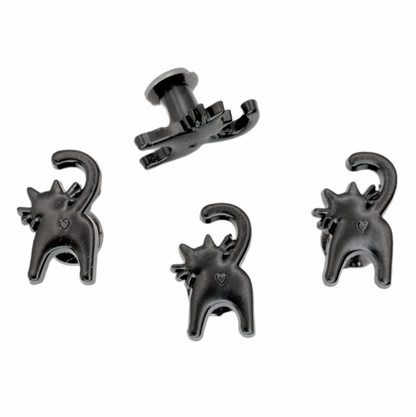 Zoe's Poot Chicago Screws - Matte Black - 4-pk at Atelier Fiber Arts