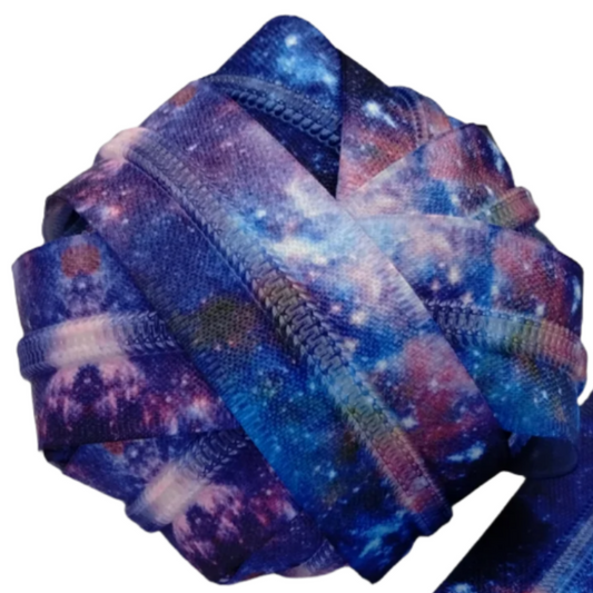 #5 Zipper - Galaxy - by the meter at Atelier Fiber Arts