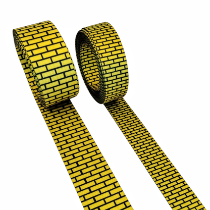 Webbing - Yellow Brick Road - in 2 sizes, sold by the meter at Atelier Fiber Arts