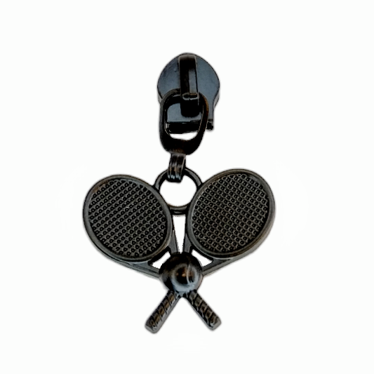 #5 Tennis Nylon Zipper Pulls Matte Black - 3pcs at Atelier Fiber Arts