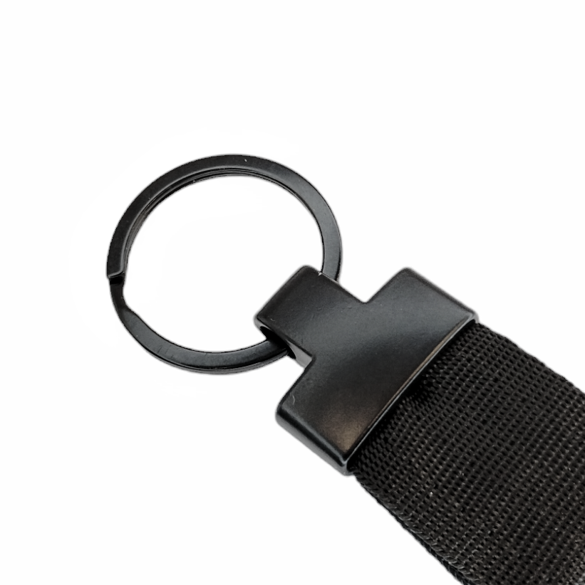 Fancy Key Fob - Matte Black - 25mm (1in) at Atelier Fiber Arts