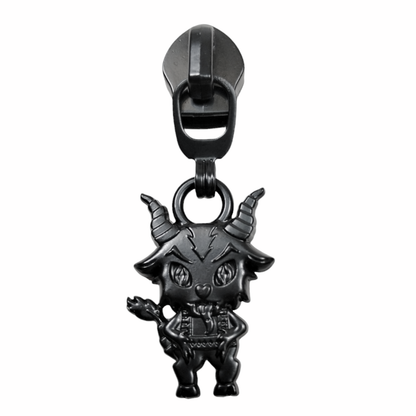 #5 Krampus Nylon Zipper Pulls Matte Black - 3pcs at Atelier Fiber Arts