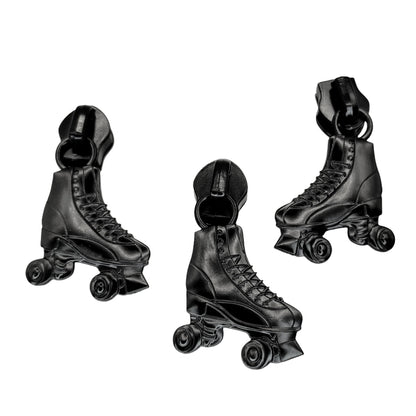 #5 Roller Derby Nylon Zipper Pulls Matte Black - 3pcs at Atelier Fiber Arts