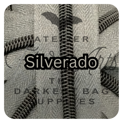 #5 Zipper - Silverado - by the meter - Gunmetal Teeth at Atelier Fiber Arts