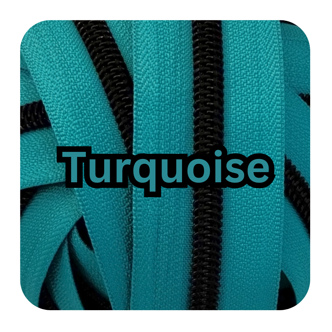 #5 Zipper - Turquoise - by the meter Atelier Fiber Arts