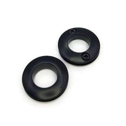 Screw-in Grommet 14mm inner diameter, Matte Black, 2 per pack Atelier Fiber Arts
