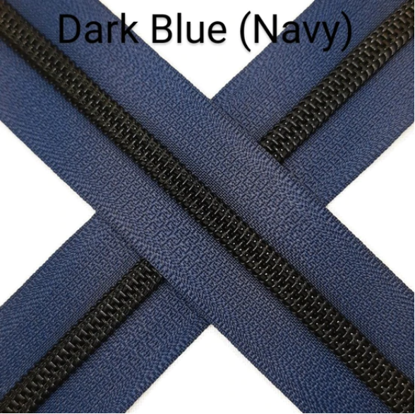 #3 Zipper - Dark Blue (Navy) - by the meter Default Title Atelier Fiber Arts